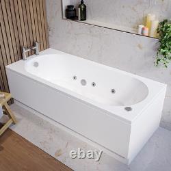 Single Ended Whirlpool Spa Bath with 6 Whirlpool Jets 1700 x 750mm BeBa 26225
