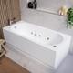 Single Ended Whirlpool Spa Bath with 6 Whirlpool Jets 1700 x 750mm BeBa 26225