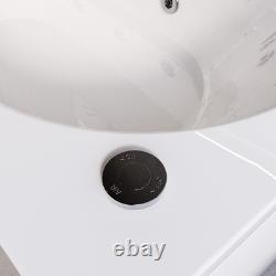 Single Ended Whirlpool Spa Bath with 8 Chrome Whirlpool Jets 1700 x 750m ALT8JCH