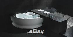 Small corner massage Acrylic bath, jets lights bathtub shower TOP QUALITY 1300mm