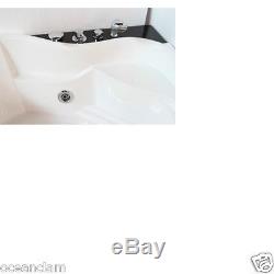 Small corner massage Acrylic bath, jets lights bathtub shower TOP QUALITY 1300mm