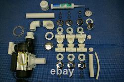 Spa / Whirlpool / jacuzzi Bath DIY 8 Jet KIT In Chrome