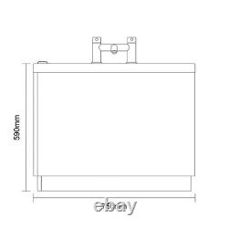 Square 1700mm x 750mm 12 Jet Chrome V-Tec Single Ended Whirlpool Bath