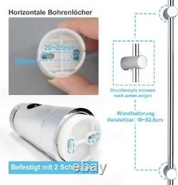 Stainless Steel Shower Column Without Mixer Adjustable Wall Holes Shower Set