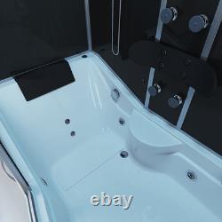 Steam Shower Whirlpool Bath Aquatech 1700 x 900 Cabin Room Cubicle UK Right Hand