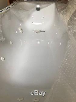 Steel 1800mm x 800mm Jacuzzi style whirlpool type bath, white enamel, new unused
