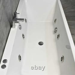 Suzie Whirlpool Bath Slim 1700mm x 750mm Square Double Ended with Jets Option