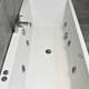 Suzie Whirlpool Bath Slim 1700mm x 750mm Square Double Ended with Jets Option