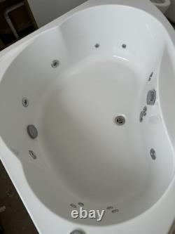 Trojan Laguna 14 Jet Whirlpool Corner Bath 1200 x 1200mm with Bath Waste