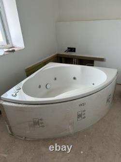 Trojan Laguna 14 Jet Whirlpool Corner Bath 1200 x 1200mm with Bath Waste