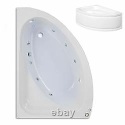 Trojan Orlando 1500 x 1020mm LH Corner 8 Jet Whirlpool Bath & Light