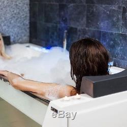 TroniTechnik whirlpool bath rectangular bathtub tub LED jacuzzi massage jets new