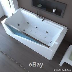 TroniTechnik whirlpool bath rectangular bathtub tub jacuzzi massage jets radio