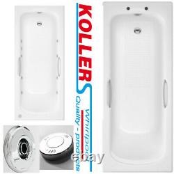 Twin Grip Bath Tub 1675 1700 6 jet or 8-11 Jet Whirlpool Jacuuzi Style Bathroom