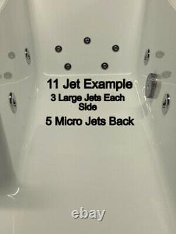 Twin Grip Bath Tub 1675 1700 6 jet or 8-11 Jet Whirlpool Jacuuzi Style Bathroom