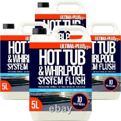 Ultima Plus Hot Tub Cleaner Whirlpool Cleaning Chemical System Flush 4 x 5L
