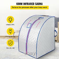VEVOR Portable FAR Infrared Sauna Indoor IR Ray Steamless Slimming Weight Loss