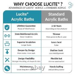 Valencia Freestanding Whirlpool Bath 1600 x 750mm, 12 Airspa Jets
