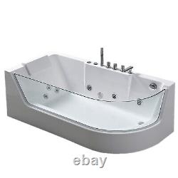 Venice Hot tub white Panoramic Glass 170 X 80 cm 1 person