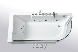 Venice Hot tub white Panoramic Glass 170 X 80 cm 1 person