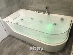 Verona Whirlpool Spa Bath 1700x800 Jacuzzi Jets And Underwater LED Mood Lighting