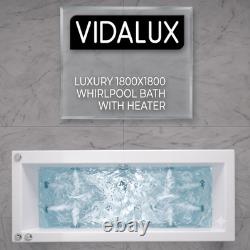 Vidalux Double End Whirlpool Bath With Inline Heater 1800 X 800 (BARGAIN)