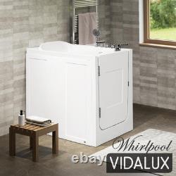 Vidalux Pennington Compact Whirlpool & Airspa Walk-In Bath Left Hand