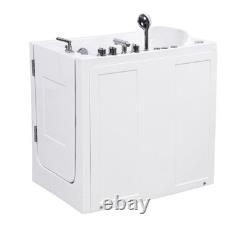 Vidalux Pennington Compact Whirlpool & Airspa Walk-In Bath Left Hand