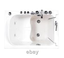 Vidalux Pennington Compact Whirlpool & Airspa Walk-In Bath Left Hand