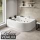 Vidalux WB07B Deluxe Left Hand Twin Person Whirlpool & Airspa Bath