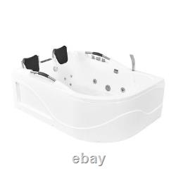 Vidalux WB07B Deluxe Left Hand Twin Person Whirlpool & Airspa Bath