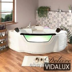 Vidalux WB15 DELUXE 1500 x 1500 Whirlpool & Airspa Bath, Bluetooth Heater