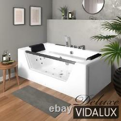 Vidalux WB35 DELUXE 1700 x 800 Whirlpool & Airspa Bath, Bluetooth Heater