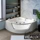 Vidalux WB89 Deluxe 1400 x 1400 Corner Whirlpool & Airspa Bath