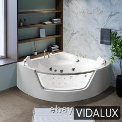 Vidalux WB89 Premium 1400 x 1400 Corner Whirlpool & Airspa Bath