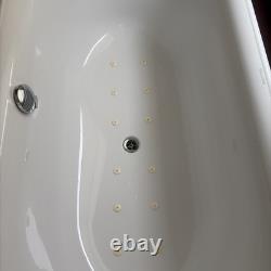 Villeroy and Boch 1700 X 750mm Round Single End 6 Black Jet Whirlpool Bath
