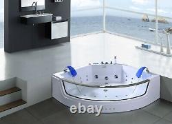 WHIRLPOOL BATH TUB 152 x 152 cm Capri SPA DOUBLE PUMP HYDROTHERAPY HOT TUB