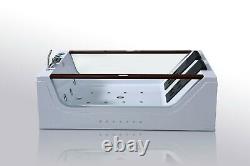 WHIRLPOOL BATH TUB 180 x 120 cm SPA Positano DOUBLE PUMP HYDROTHERAPY HOT TUB