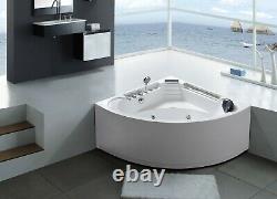 WHIRLPOOL BATH TUB CORNER SPA HYDROTHERAPY 135 x 135 cm HOT TUB Daisy