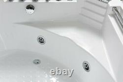 WHIRLPOOL BATH TUB CORNER SPA HYDROTHERAPY 135 x 135 cm HOT TUB Daisy