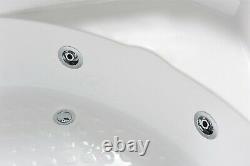 WHIRLPOOL BATH TUB CORNER SPA HYDROTHERAPY 135 x 135 cm HOT TUB Daisy