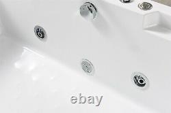 WHIRLPOOL BATH TUB + PANORAMIC GLASS 170 x 80 cm Venice SPA HYDROTHERAPY HOT TUB