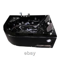WHIRLPOOL BATH TUB SPA CORNER BATHTUB Black Varadero 2 PERSONS HOT TUB 150x150cm