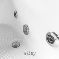 WHIRLPOOL BATHTUB Rio 185 x 95 cm WHITE ACRYLIC MODERN FREESTANDING BATH TUB