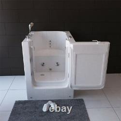 Walk In Bath Tub Whirlpool Spa Elderly Disabled Entry with Seat 900mm Movable