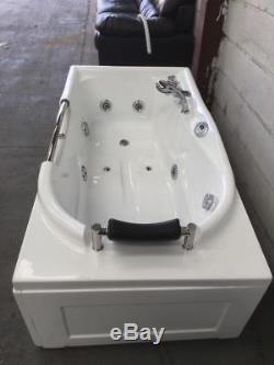 Whirlpool 1680 freestanding spa bath jets underwater lights electronic panel