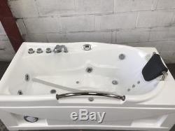 Whirlpool 1680 freestanding spa bath jets underwater lights electronic panel