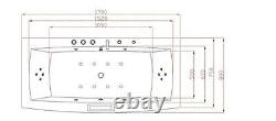 Whirlpool 170x80 CM heating cleaning program & light therapy