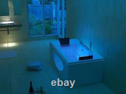 Whirlpool 180x90 CM Heating Cleaning Program & Light Therapy Waterfall