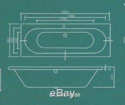 Whirlpool 24 Jet Hydro system OCEAN 1800 x 800 Double ended Bath